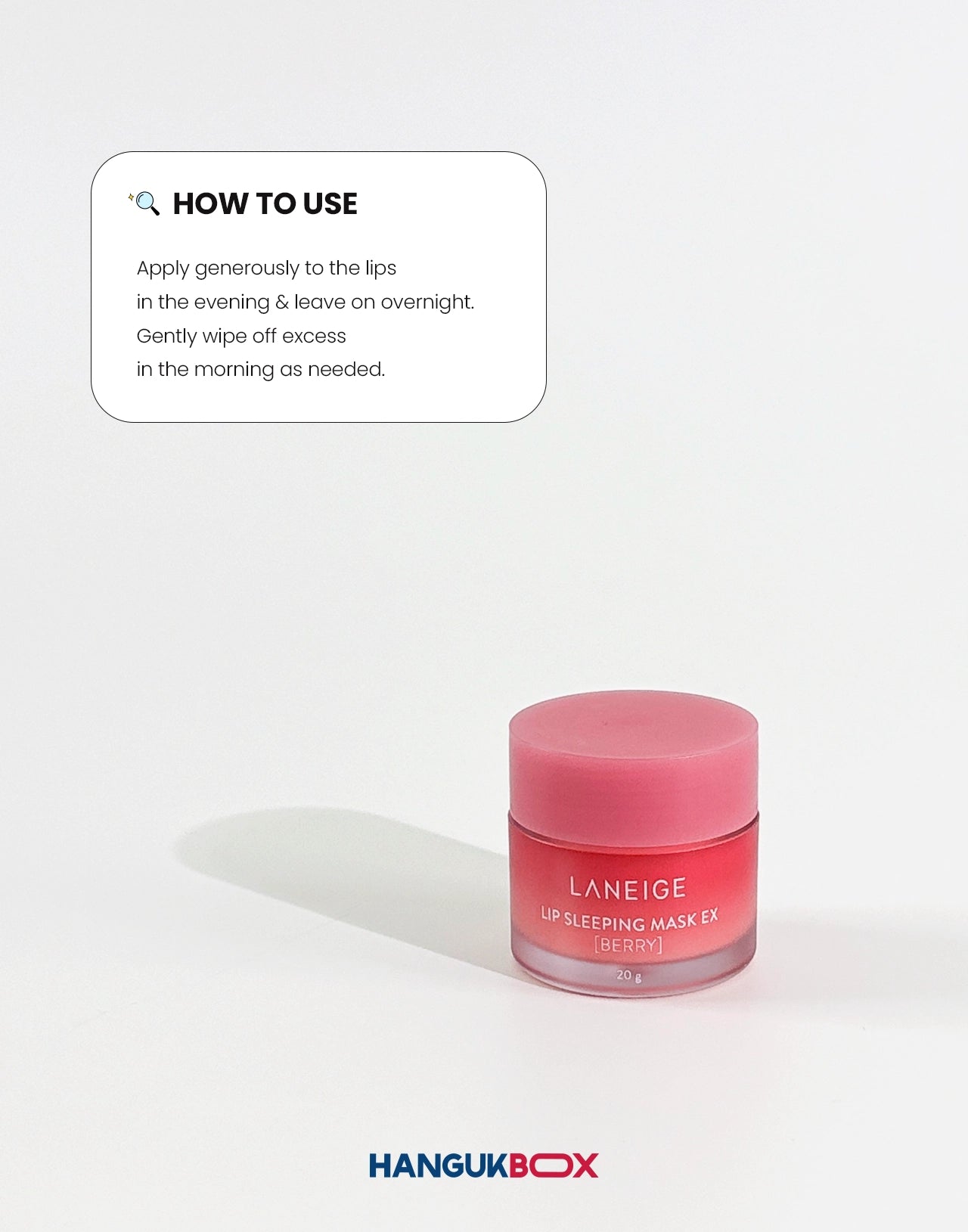 LANEIGE Lip Sleeping Mask Ex Berry usage instructions