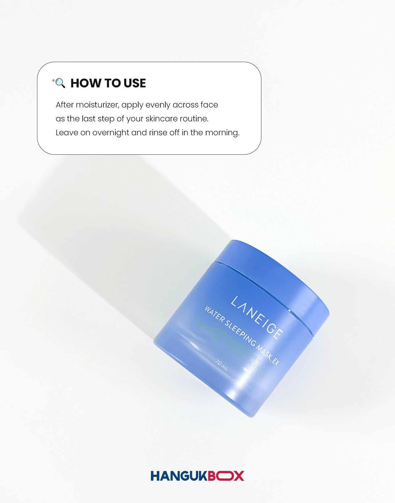 LANEIGE Water Sleeping Mask Ex 70ml usage instructions