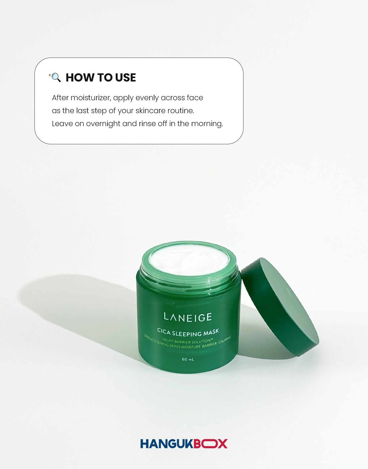 LANEIGE Cica Sleeping Mask 60ml usage instructions