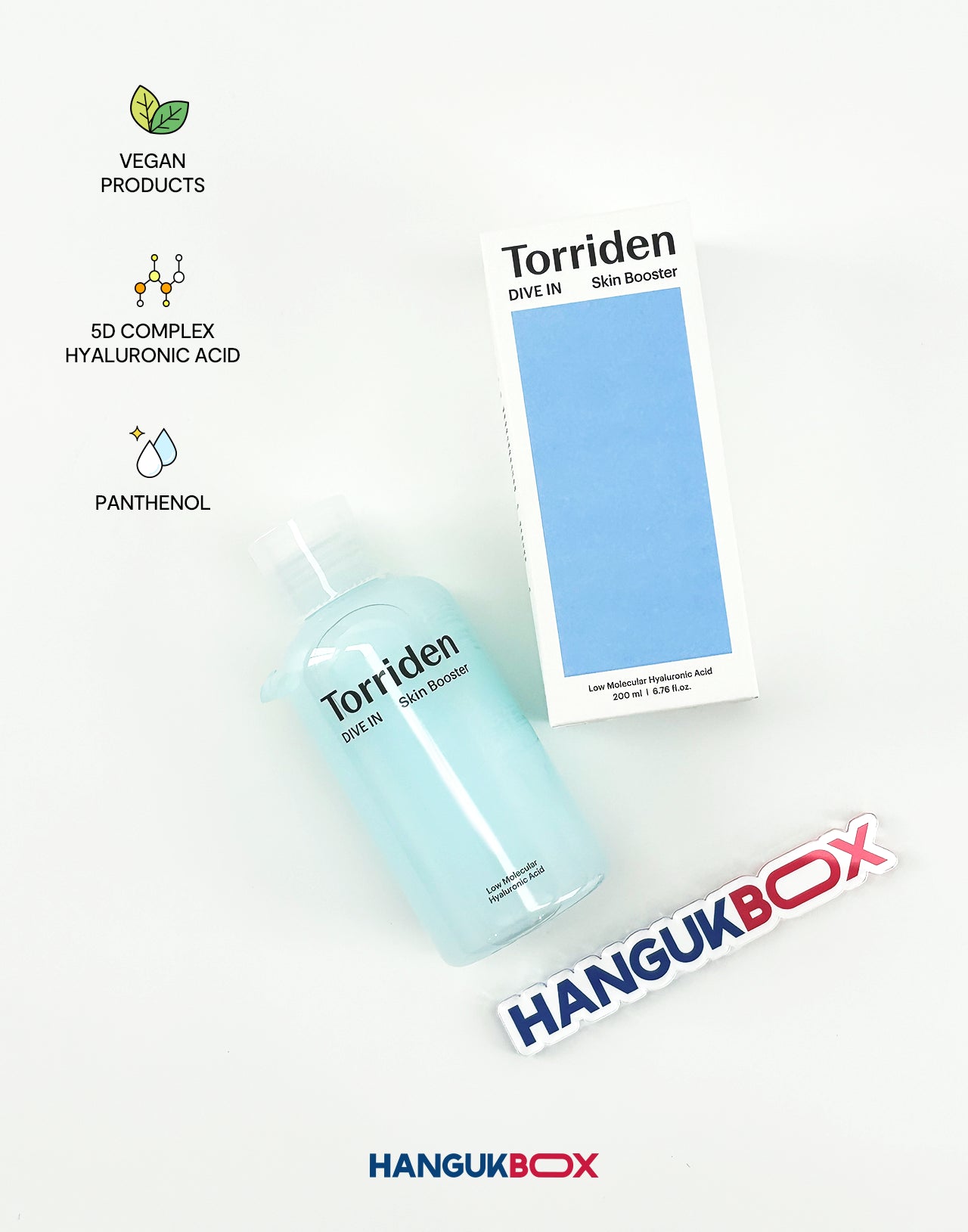 Torriden DIVE-IN Low Molecular Hyaluronic Acid Skin Booster with packaging